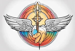 Finger of god tattoo idea