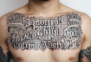 words tattoo idea