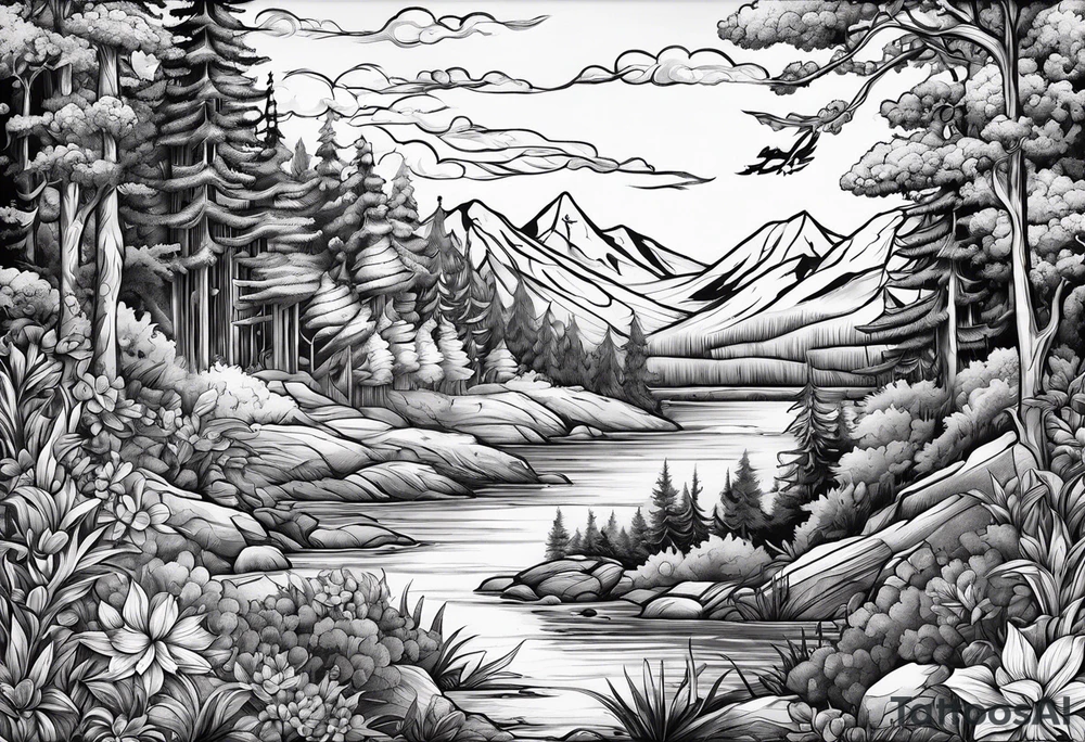 An adventure to live, battle to fight, beauty to love tattoo idea