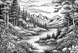 An adventure to live, battle to fight, beauty to love tattoo idea