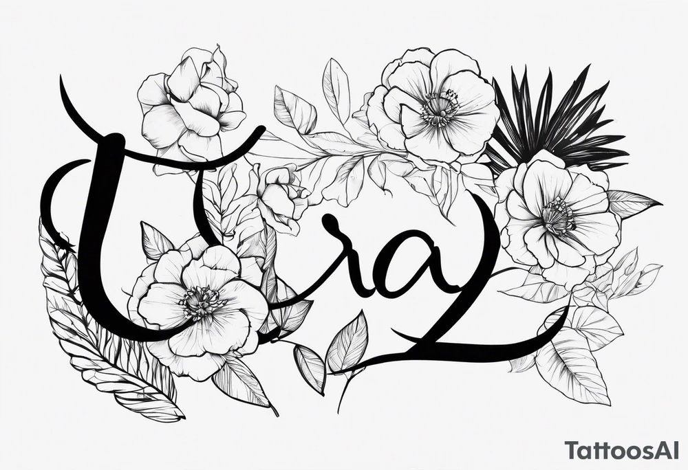 Tatuagem com o nome: Caroline, Luísa e 7 tattoo idea