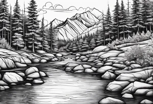a river tattoo idea