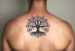 Kabbalah tree of life sefirot tattoo idea