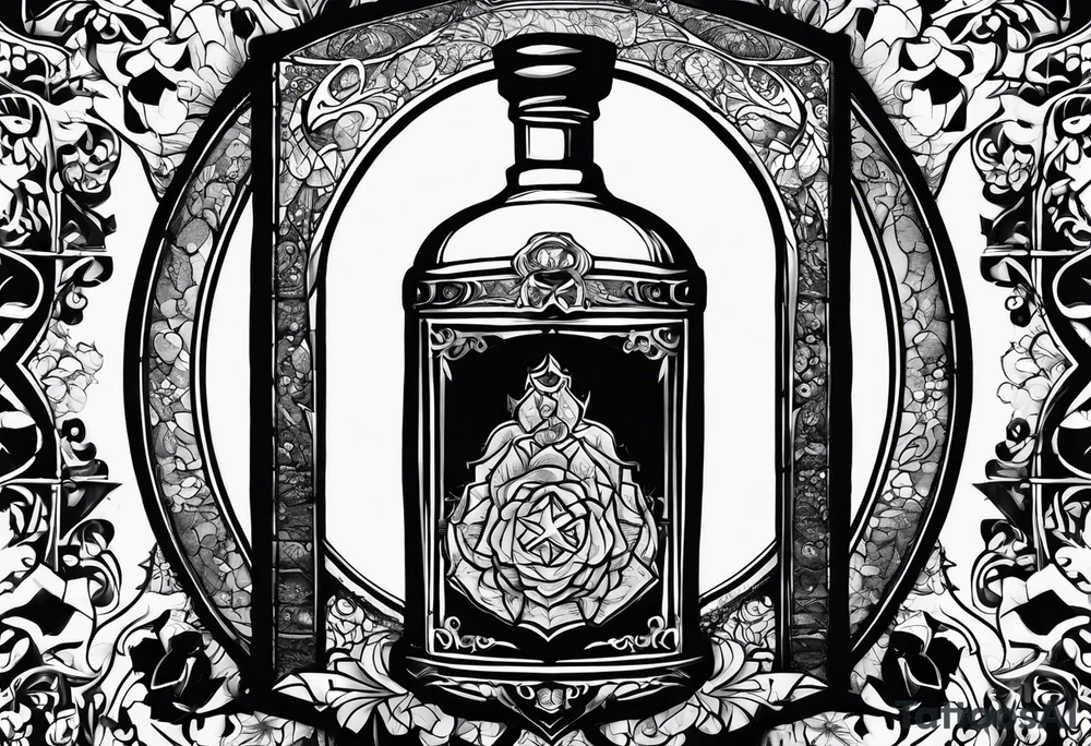 Broken potion bottle, wisconsin tattoo idea