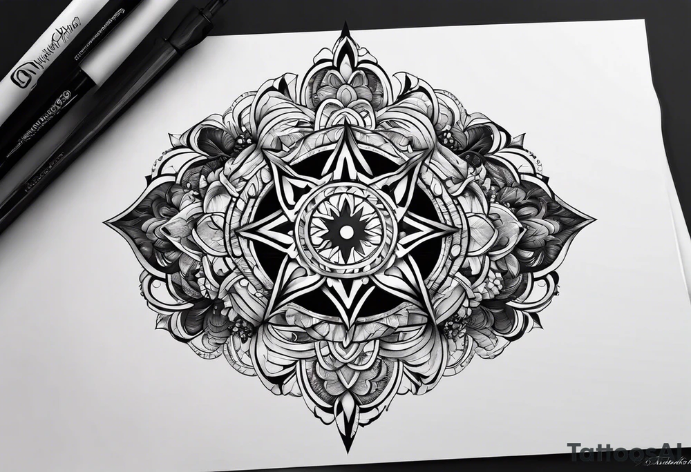 infinity shape tattoo idea