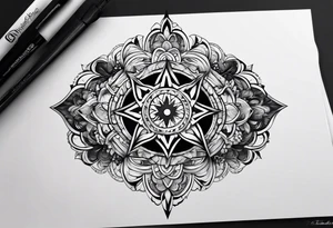 infinity shape tattoo idea