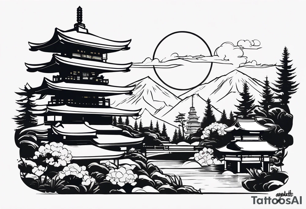 the word ganbatte from japan tattoo idea