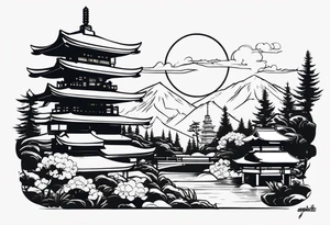 the word ganbatte from japan tattoo idea
