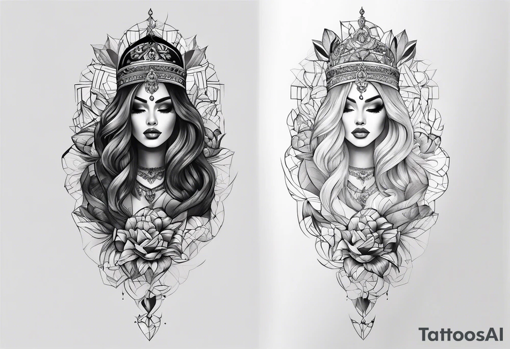 Full leg tattoo design tattoo idea