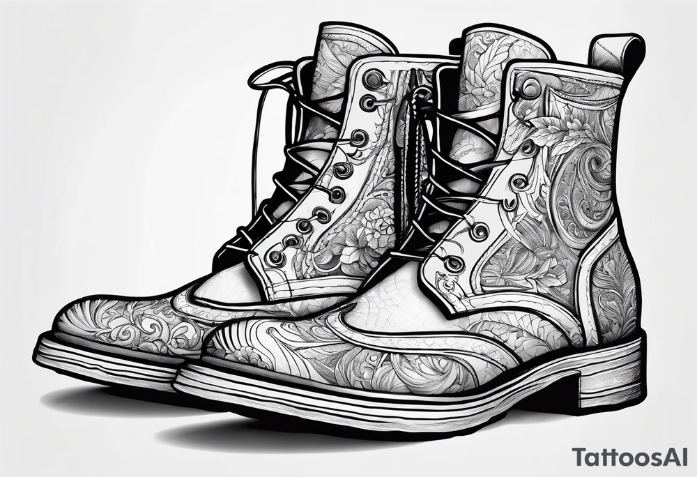 Outline the Calabrian  boot of the region of  Calabria map tattoo idea