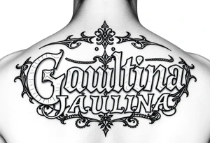 Letras Gótica 
Paulina tattoo idea