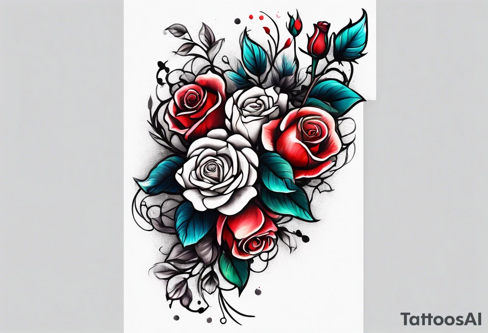 i want a arm tattoo with simple flowers and roses tattoo idea