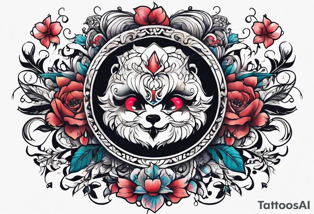 happy on the outside tattoo idea