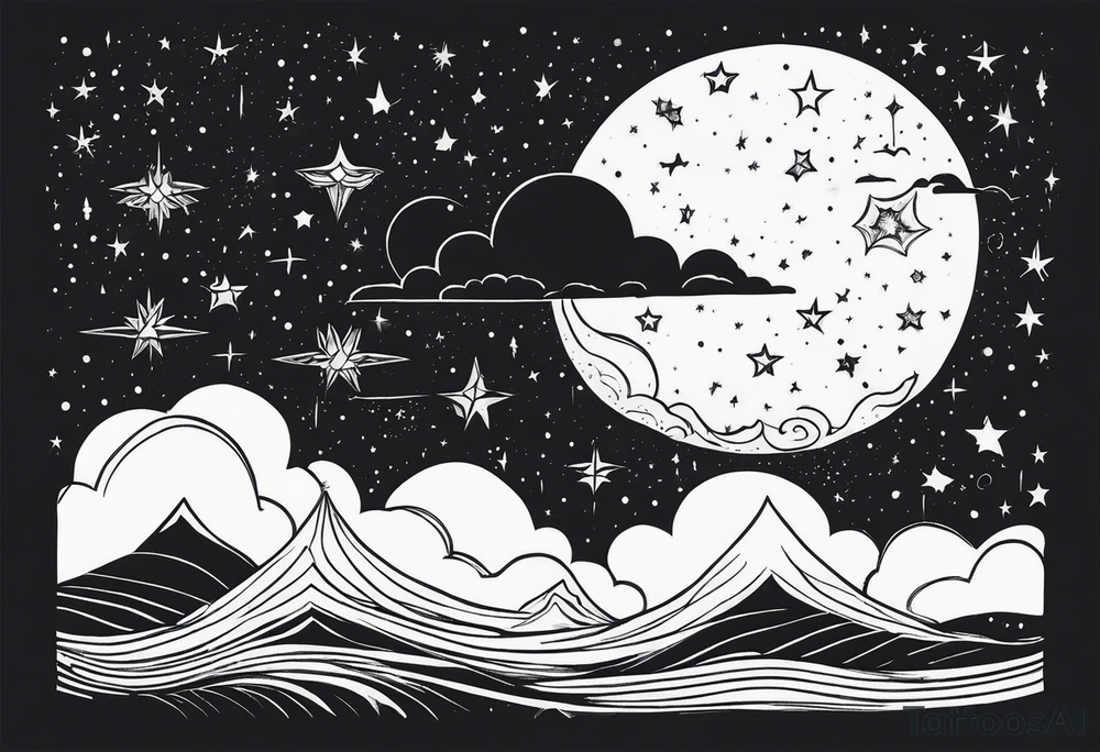 night Sky tattoo idea