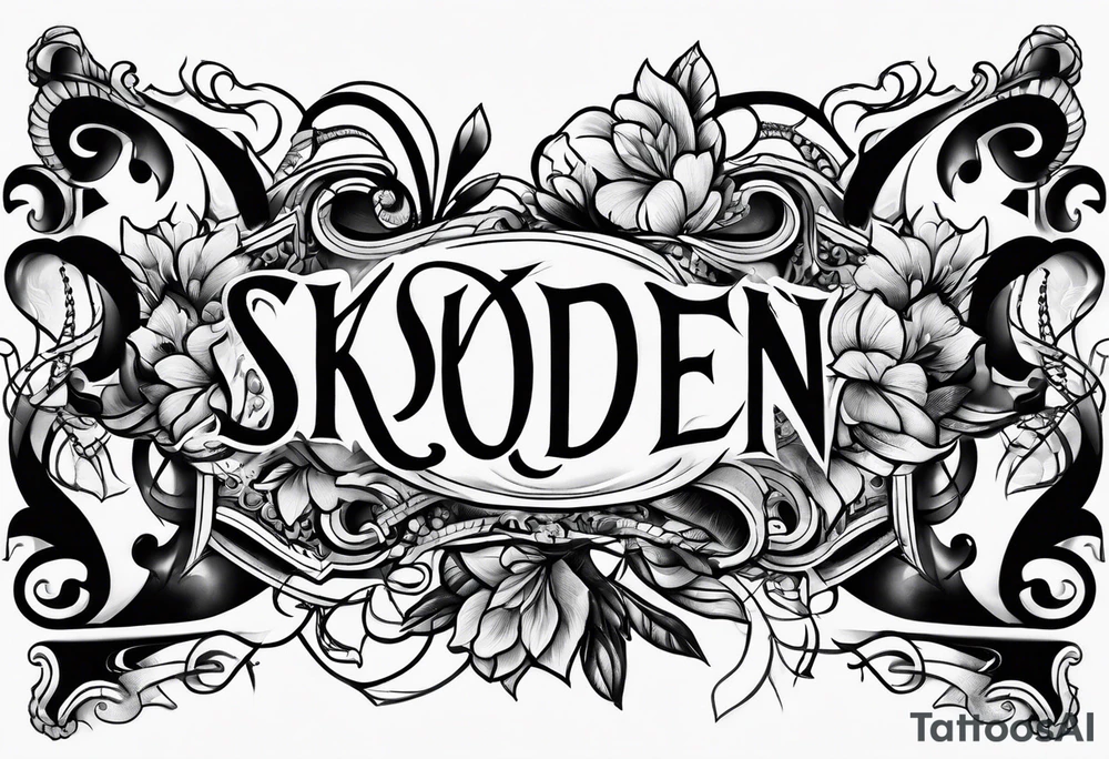 "SKODEN" tattoo idea