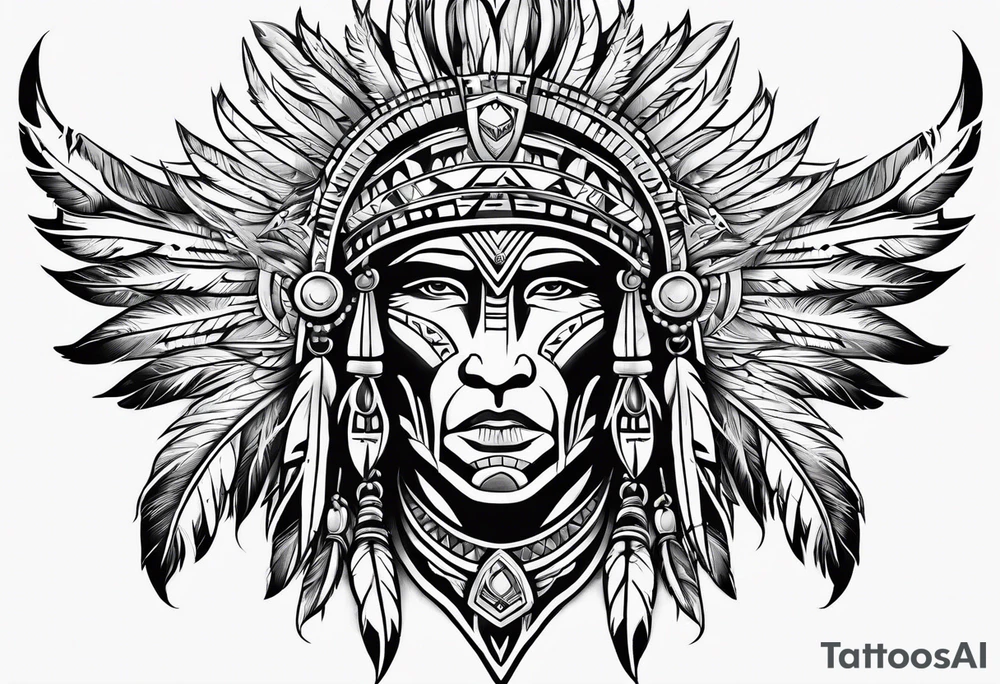 Native American tribal tattoo idea