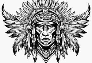 Native American tribal tattoo idea