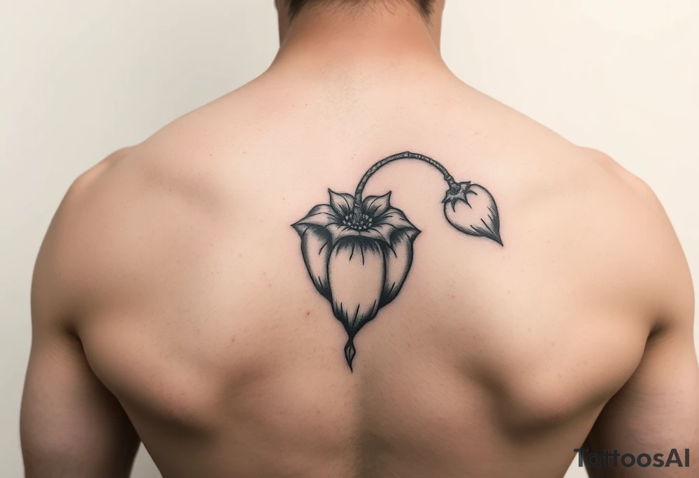 small fine line nightshade tattoo tattoo idea