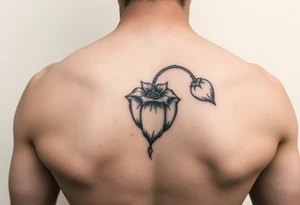 small fine line nightshade tattoo tattoo idea