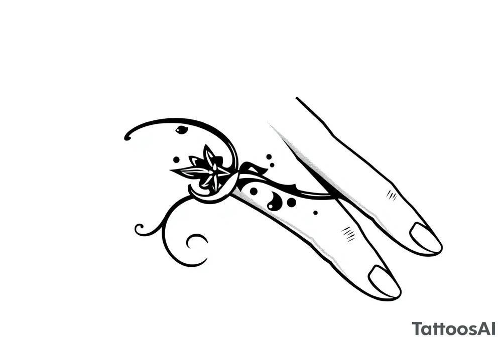 finger tattoo on the finger tattoo idea
