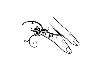 finger tattoo on the finger tattoo idea