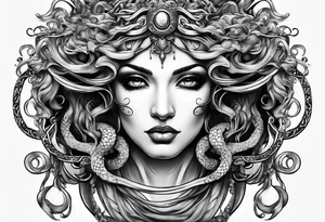 Medusa looking into you tattoo idea
