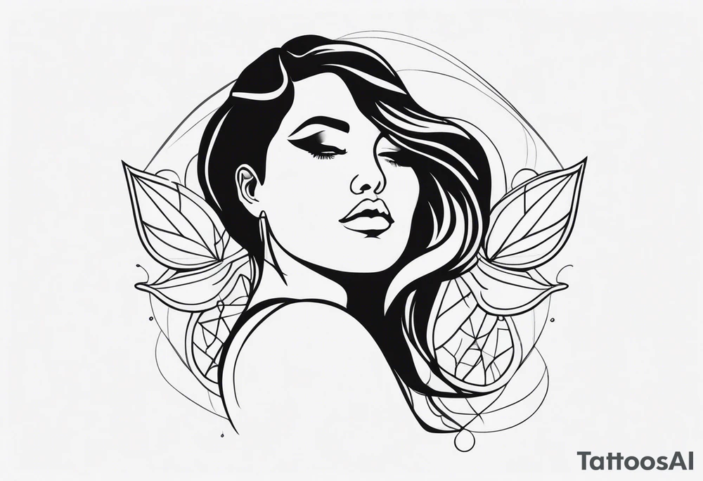 Plus size woman tattoo idea