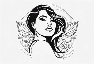 Plus size woman tattoo idea