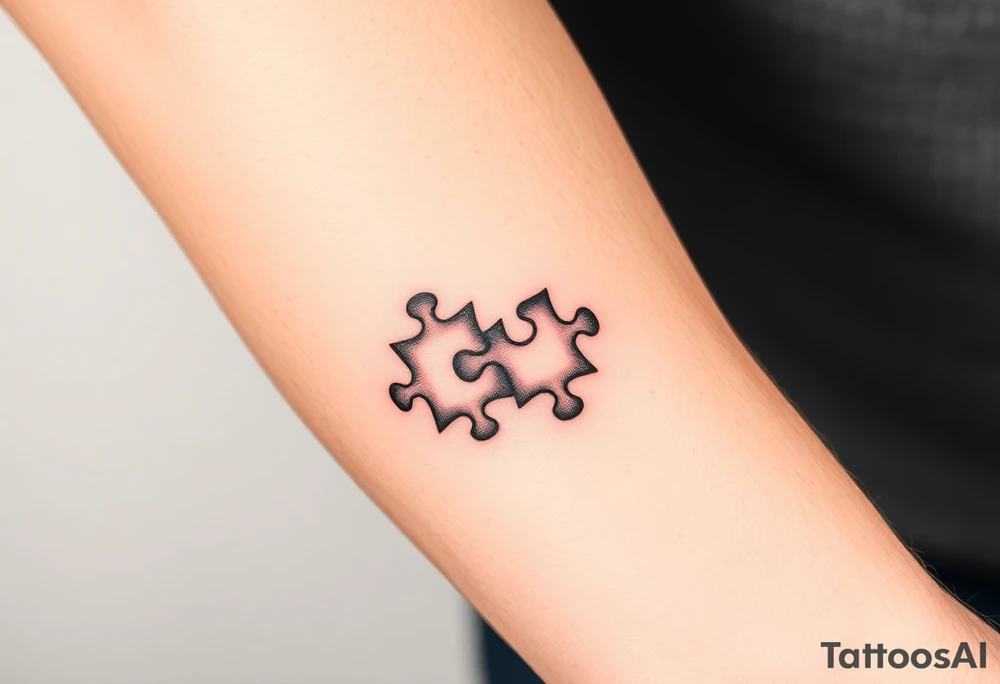 puzzle pieces tattoo idea