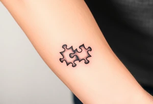 puzzle pieces tattoo idea
