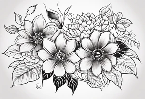 Ojibwe floral tattoo idea