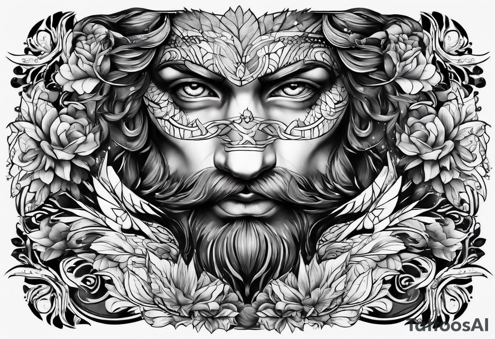 Creation of Adam tattoo idea