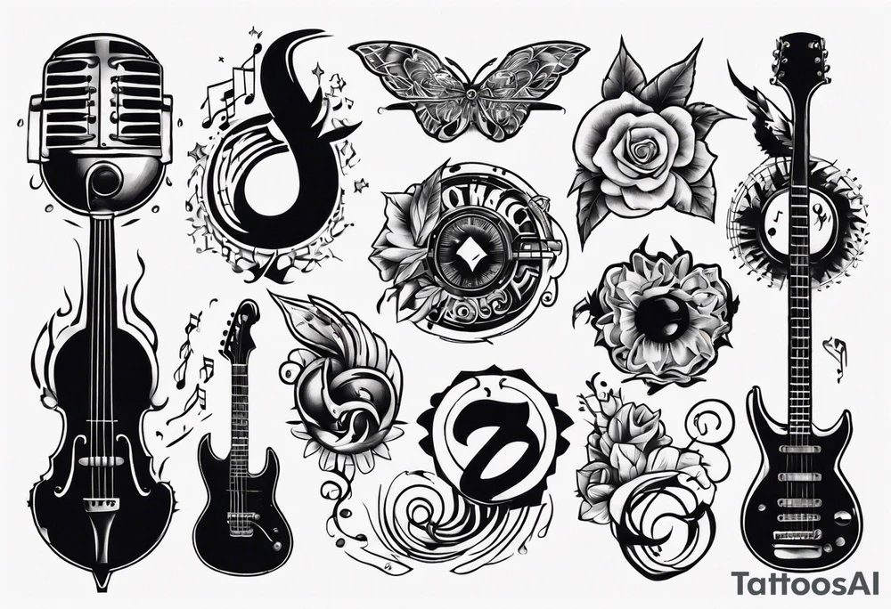 music tattoo idea