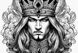 French king tattoo idea