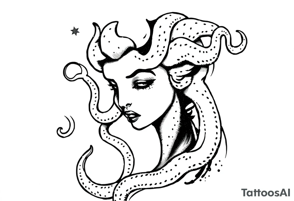 Small Medusa tattoo idea