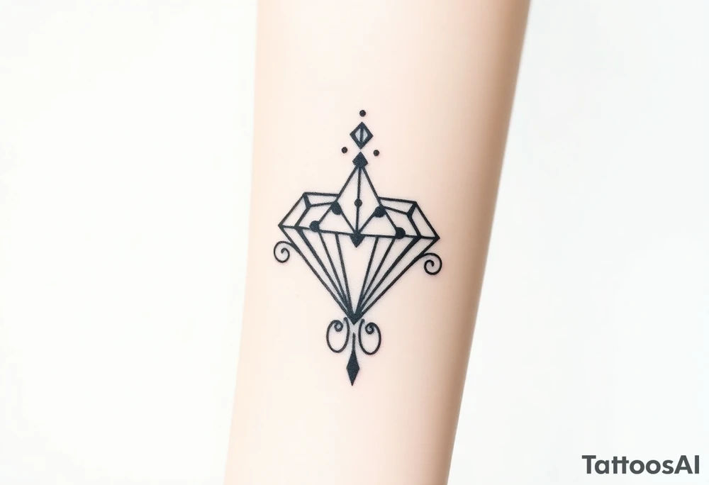 diamond tattoo idea