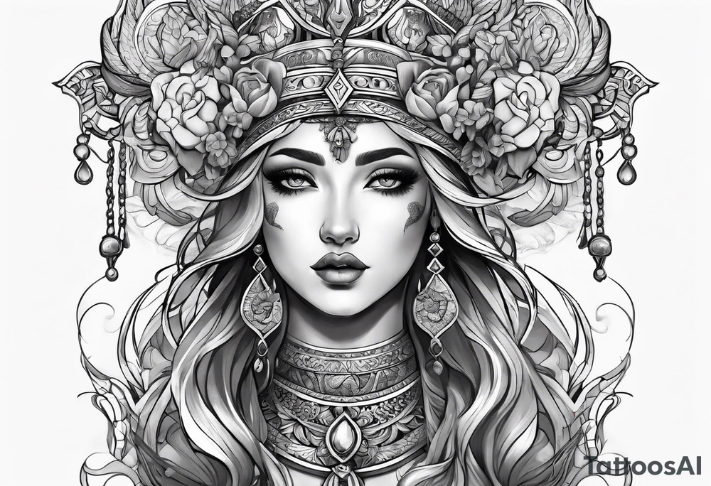 Aries goddess tattoo idea