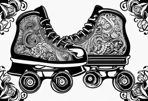 rollerskate tattoo idea