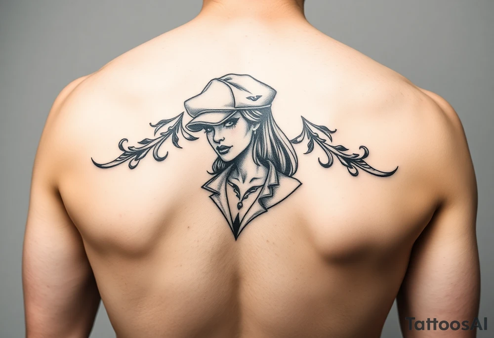 gangster girl vibe tattoo idea