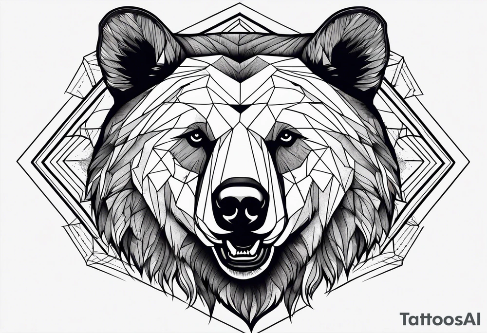 grizzly bear, fierce tattoo idea