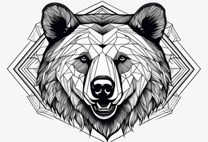 grizzly bear, fierce tattoo idea