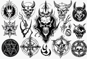 Satanic tattoo idea