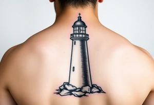 Lighthouse with light tattoo idea