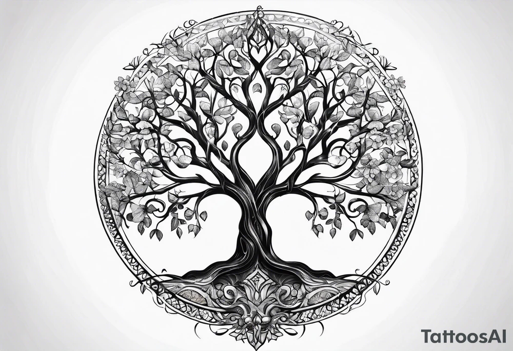 tree of life tattoo idea