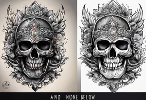 Above no one below no one tattoo idea