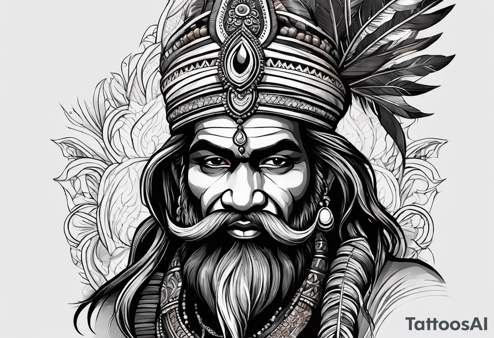 an indian tribe ,the naga sadhu tattoo idea