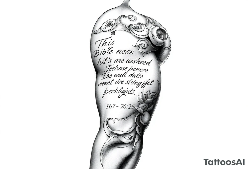 this bible verse proverbs 26:25 tattoo idea