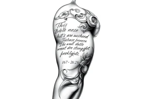 this bible verse proverbs 26:25 tattoo idea