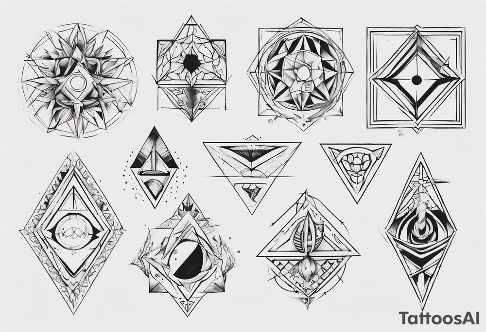 Geometrical tattoo idea