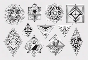 Geometrical tattoo idea
